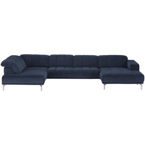 Lounge Collection Wohnlandschaft  Sarina ¦ blau ¦ Maße (cm): B: 383 H: 75 T: 212