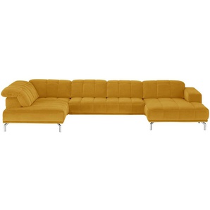 Lounge Collection Wohnlandschaft  Sarina ¦ gelb ¦ Maße (cm): B: 383 H: 98 T: 212