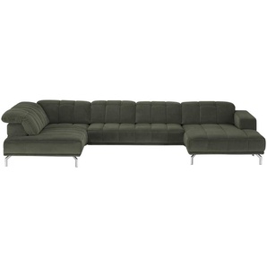 Lounge Collection Wohnlandschaft  Sarina ¦ grün ¦ Maße (cm): B: 383 H: 75 T: 212