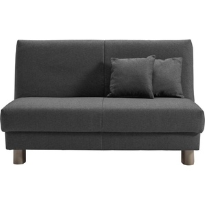 ell + ell Schlafsofa Enny, Liegefläche Breite 120 oder 140 cm, Liegehöhe 40 cm, Füße alufarben