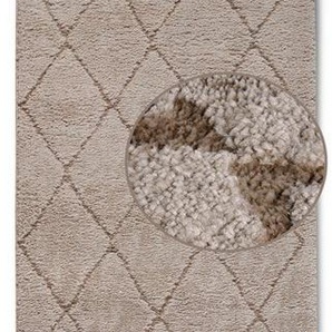 ELLE DECORATION Hochflor-Teppich Perrotin, rechteckig, Höhe: 18 mm, Hochflor, Shaggy, flauschig, weich, Langflor, modern, Hoch Tief Effekt