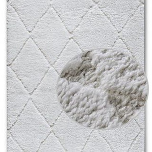 ELLE DECORATION Hochflor-Teppich Perrotin, rechteckig, Höhe: 18 mm, Hochflor, Shaggy, flauschig, weich, Langflor, modern, Hoch Tief Effekt