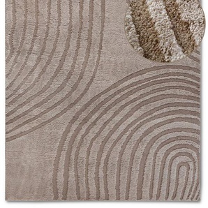 ELLE DECORATION Hochflor-Teppich Pigment, rechteckig, Höhe: 18 mm, Hochflor, Shaggy, flauschig, weich, Langflor, modern, Hoch Tief Effekt