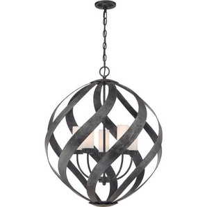 Elstead Lighting AUßENHÄNGELEUCHTE Elstead Blacksmith, Schwarz, Metall, Glas, 85.5 cm, Grüner Punkt, RoHS, höhenverstellbar, Lampen & Leuchten, Aussenbeleuchtung, Aussendeckenleuchten