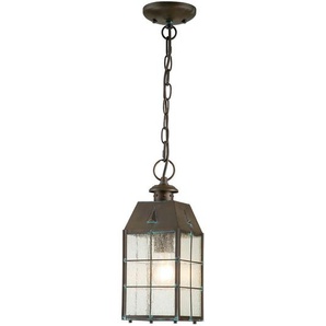 Elstead Lighting AUßENHÄNGELEUCHTE Elstead Nantucket, Messing, Metall, Glas, 48.3 cm, RoHS, Grüner Punkt, höhenverstellbar, Lampen & Leuchten, Aussenbeleuchtung, Aussendeckenleuchten