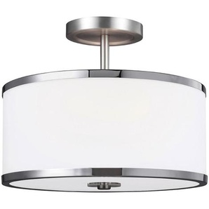 Elstead Lighting Deckenleuchte Prospect, Chrom, Nickel, Metall, Glas, 24.1 cm, Grüner Punkt, RoHS, Lampen & Leuchten, Innenbeleuchtung, Deckenleuchten