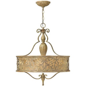 Elstead Lighting Kronleuchter Carabel, Champagner, Metall, Glas, 53.3 cm, Grüner Punkt, RoHS, Lampen & Leuchten, Innenbeleuchtung, Hängelampen, Kronleuchter