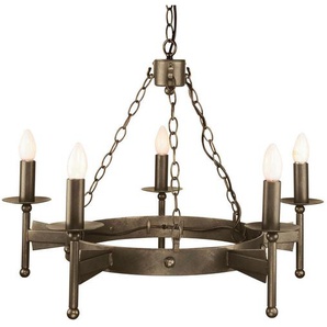 Elstead Lighting Kronleuchter Elstead Cw5-Old-Brz, Bronze, Metall, 59 cm, RoHS, Grüner Punkt, Lampen & Leuchten, Innenbeleuchtung, Hängelampen, Kronleuchter