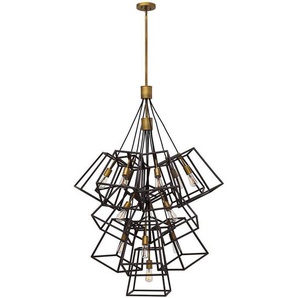 Elstead Lighting Kronleuchter Fulton, Bronze, Metall, 146.4 cm, Grüner Punkt, RoHS, Lampen & Leuchten, Innenbeleuchtung, Hängelampen, Kronleuchter