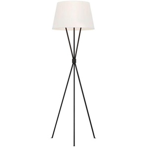 Elstead Lighting Stehleuchte Elstead Penny, Dunkelgrau, Metall, Textil, 139.7 cm, Grüner Punkt, RoHS, Lampen & Leuchten, Innenbeleuchtung, Stehlampen, Stehlampen