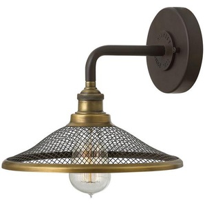 Elstead Lighting Wandleuchte Elstead HK-Rigby, Bronze, Metall, 25.4x21.6x25.4 cm, Grüner Punkt, RoHS, Lampen & Leuchten, Innenbeleuchtung, Spots & Strahler, Wandstrahler