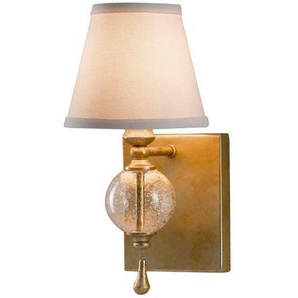 Elstead Lighting Wandleuchte Elstead Argento, Silber, Gold, Metall, Textil, 29.8 cm, Grüner Punkt, RoHS, Lampen & Leuchten, Innenbeleuchtung, Spots & Strahler, Wandstrahler