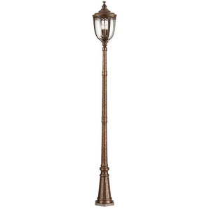 Elstead Lighting Wegeleuchte Elstead English Bridle, Bronze, Metall, Glas, 242.6 cm, Grüner Punkt, RoHS, Lampen & Leuchten, Aussenbeleuchtung, Wegbeleuchtung, Wegeleuchten