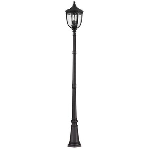 Elstead Lighting Wegeleuchte Elstead English Bridle, Schwarz, Metall, Glas, 242.6 cm, Grüner Punkt, RoHS, Lampen & Leuchten, Aussenbeleuchtung, Wegbeleuchtung, Wegeleuchten