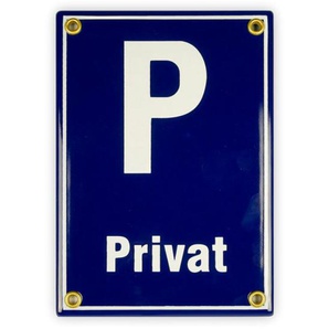 Emailschild 12 x 17 cm Privat Parkplatz