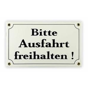 Emailschild 25 x 15 cm, Bitte Ausfahrt freihalten