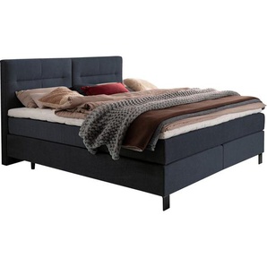 Esposa Boxspringbett, Schwarz, Textil, H2, 7-Zonen, Höhe ca. 21 cm, 240x220 cm, Über- und Sondergrößen erhältlich, Stoffauswahl, in verschiedenen Größen Härtegradauswahl, Schlafzimmer, Betten, Boxspringbetten