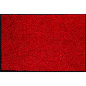 Esposa FUßMATTE Diamant, Rot, Textil, Uni, rechteckig, 80x120 cm, rutschfest, schmutzabweisend, für Fußbodenheizung geeignet, Teppiche & Böden, Fuß & Stufenmatten, Fußmatten