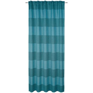 Esposa Wärmeschutzvorhang Milton Stripe, Petrol, Textil, Streifen, 140x245 cm, Lärmschutz, für Stange und Schiene geeignet, mit Kombiband, Wohntextilien, Gardinen & Vorhänge, Fertiggardinen, Fertigstores