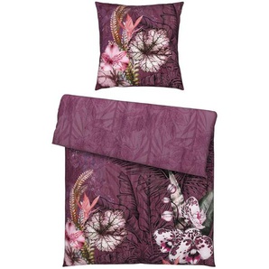 Esposa Wendebettwäsche, Mauve, Textil, Blume, 155x220 cm, pflegeleicht, hautfreundlich, schadstoffgeprüft, Schlaftextilien, Bettwäsche, Bettwäsche, Renforcé-Bettwäsche