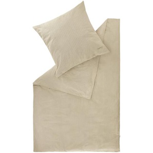 Esprit Bettwäsche E-Herringbone, Creme, Beige, Textil, Fischgrät, 200x200 cm, Oeko-Tex® Standard 100, pflegeleicht, atmungsaktiv, hautfreundlich, angenehm wärmend, schadstoffgeprüft, samtiger Griff, weiche und anschmiegsame Oberfläche, Schlaftextilien,