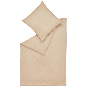 Esprit Bettwäsche E-Cuno, Creme, Sand, Textil, Uni, 135x200 cm, Oeko-Tex® Standard 100, hautfreundlich, angenehm wärmend, bügelleicht, schadstoffgeprüft, weiche und anschmiegsame Oberfläche, Schlaftextilien, Bettwäsche, Bettwäsche, Flanell-Bettwäsche