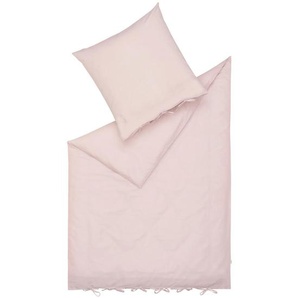 Esprit Bettwäsche E-Join, Rosa, Altrosa, Textil, Uni, 155x220 cm, Oeko-Tex® Standard 100, BCI (Better Cotton Initiative), hautfreundlich, angenehm wärmend, bügelleicht, schadstoffgeprüft, weiche und anschmiegsame Oberfläche, Schlaftextilien, Bettwäsche,