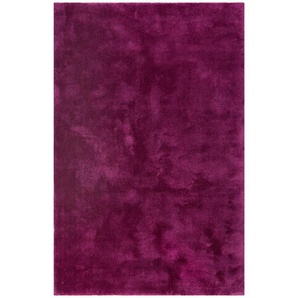 Esprit Hochflorteppich Relaxx, Violett, Weinrot, Textil, Uni, rechteckig, 130x190 cm, Textiles Vertrauen - Oeko-Tex®, Hohenstein, AZO-frei, Oeko-Tex® Standard 100, für Fußbodenheizung geeignet, in verschiedenen Größen erhältlich, lichtunempfindlich,