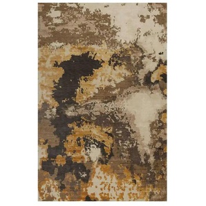 Esprit Kurzflorteppich - gold - Wolle - 140 cm - 0,6 cm | Möbel Kraft