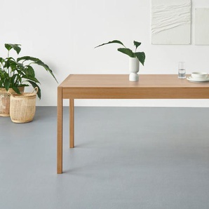 Esstisch ANDAS Prenzlau Tische Gr. B/H/T: 160 cm x 77,5 cm x 80 cm, beige (natur) mit Arbeitsplatz und Stauraummöglichkeit