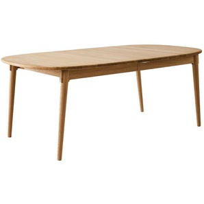 Esstisch HAMMEL FURNITURE Findahl by Hammel Miro Designtisch Tische Gr. B/H/T: 184 cm x 72 cm x 106 cm, braun (eiche natur geölt) 184x106 cm, aus massivem Eichenholz, mit Verlängerungsfunktion