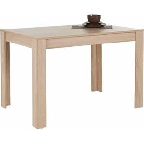 Esstisch INOSIGN Meigh, TOPSELLER, braun (sonoma), B/H/T: 120cm x 75cm x 80cm, Tische, Esstisch Holz-Esstische Küchentisch Rechteckiger Esstisch, Breite 120 cm, verschiedene Größen, verschiedene Farben