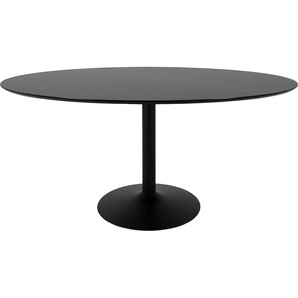 Esstisch TENZO TACO Tische Gr. B/H/T: 160 cm x 74 cm x 110 cm, schwarz (schwarz, schwarz) Esstische rund oval Tischplatte hat eine HPL-Oberseite auf der MDF Platte