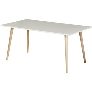 Esstisch - weiß - Materialmix - 90 cm - 75 cm | Möbel Kraft