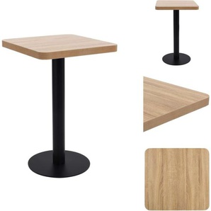 Esstische - Living Bistrotisch Hellbraun 50x50 cm MDF