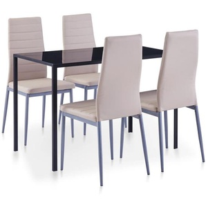 Esstischgruppe mit 4 Stühlen