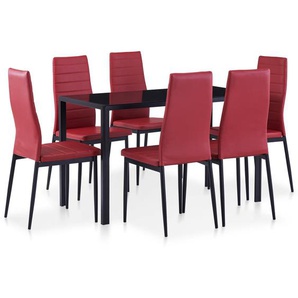 Esstischgruppe mit 6 Stühlen