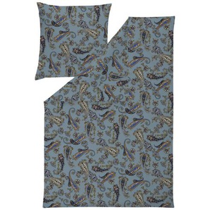 Estella Bettwäsche Atelier, Blau, Textil, Paisley, 135x200 cm, Oeko-Tex® Standard 100, hautfreundlich, Schlaftextilien, Bettwäsche, Bettwäsche