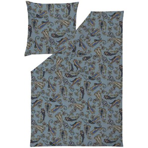 Estella Bettwäsche Atelier, Blau, Textil, Paisley, 155x220 cm, Textiles Vertrauen - Oeko-Tex®, hautfreundlich, Schlaftextilien, Bettwäsche, Bettwäsche