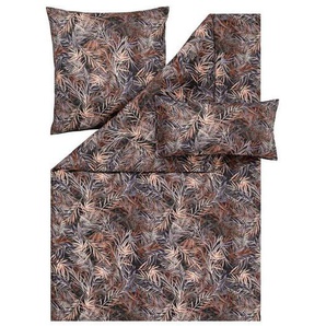 Estella Bettwäsche Atelier, Braun, Textil, Floral, 155x220 cm, Oeko-Tex® Standard 100, hautfreundlich, Schlaftextilien, Bettwäsche, Bettwäsche