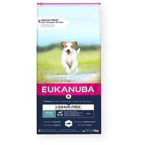 Eukanuba Grain Free Adult Small Medium Breed Ocean Fish 12kg