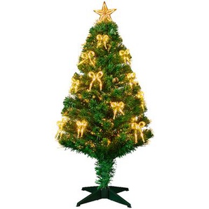 Everlands Künstlicher Weihnachtsbaum Birmingham grün 120 cm, mit LED-Beleuchtung