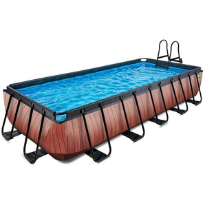 Exit Toys Pool-Set, Braun, Kunststoff, 4-teilig, 250x100x540 cm, CE, Freizeit, Pools und Wasserspaß, Pools