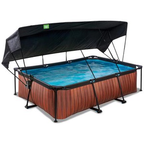 Exit Toys Pool-Set, Braun, Kunststoff, Holzoptik, 150x65x220 cm, CE, Freizeit, Pools und Wasserspaß, Pools, Aufstellpools