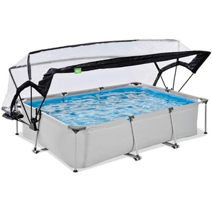 Exit Toys Pool-Set, Grau, Kunststoff, Steinoptik, 200x65x300 cm, Freizeit, Pools und Wasserspaß, Pools, Aufstellpools