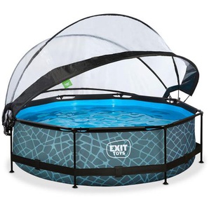 Exit Toys Pool-Set, Grau, Kunststoff, Steinoptik, 76 cm, CE, Freizeit, Pools und Wasserspaß, Pools, Aufstellpools