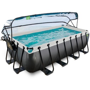 Exit Toys Pool-Set, Schwarz, Kunststoff, 200x100x400 cm, CE, Freizeit, Pools und Wasserspaß, Pools, Aufstellpools