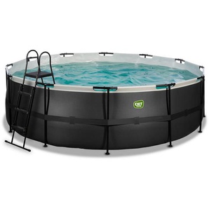 Exit Toys Pool-Set, Schwarz, Kunststoff, Lederoptik, 122 cm, Freizeit, Pools und Wasserspaß, Pools, Aufstellpools