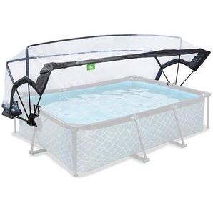 Exit Toys Pooldach, Transparent, Metall, Kunststoff, 210x85x273 cm, Freizeit, Pools und Wasserspaß, Poolzubehör, Poolabdeckung