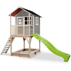 Exit Toys Spielturm, Grau, Holz, Zeder, 190x269x391 cm, EN 71, CE, FSC 100%, Outdoor Spielzeug, Spieltürme